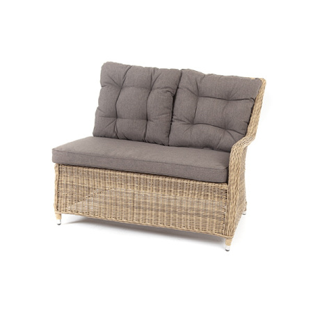 "Бергамо" плетеный левый модуль дивана, цвет соломенный
