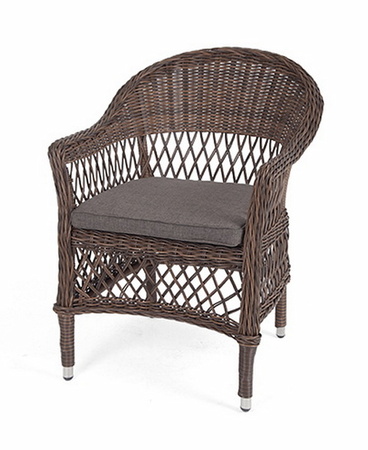 "Сицилия" плетеный стул из искусственного ротанга, цвет коричневый